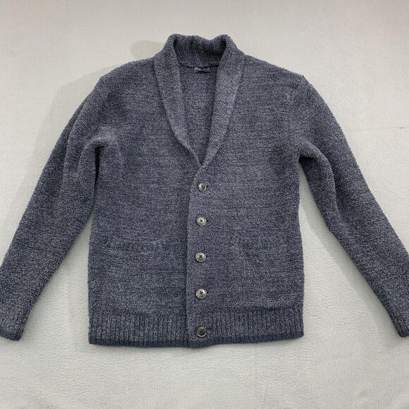 Barefoot Dreams Sweater Mens Medium CozyChic Shawl Cardigan Soft Knit Button - Picture 1 of 16